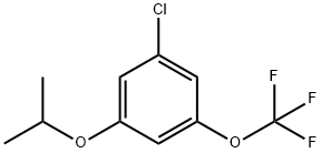 Benzene, 1-chloro-3-(1-methylethoxy)-5-(trifluoromethoxy)- Structure