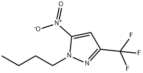 1H-Pyrazole, 1-butyl-5-nitro-3-(trifluoromethyl)- Structure