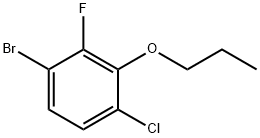 Benzene, 1-bromo-4-chloro-2-fluoro-3-propoxy- Structure