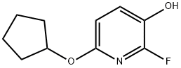 3-Pyridinol, 6-(cyclopentyloxy)-2-fluoro- Structure