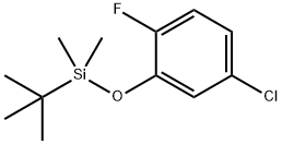 Benzene, 4-chloro-2-[[(1,1-dimethylethyl)dimethylsilyl]oxy]-1-fluoro- Structure