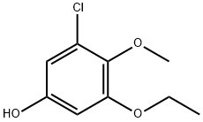 Phenol, 3-chloro-5-ethoxy-4-methoxy- Structure