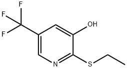 3-Pyridinol, 2-(ethylthio)-5-(trifluoromethyl)- Structure