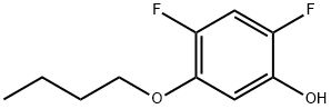 Phenol, 5-butoxy-2,4-difluoro- Structure