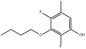 Phenol, 3-butoxy-2,4-difluoro-5-methyl- Structure