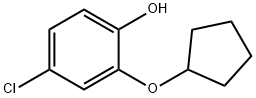 Phenol, 4-chloro-2-(cyclopentyloxy)- Structure