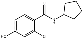 Benzamide, 2-chloro-N-cyclopentyl-4-hydroxy- Structure