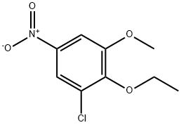 Benzene, 1-chloro-2-ethoxy-3-methoxy-5-nitro- Structure