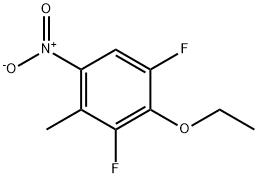 Benzene, 2-ethoxy-1,3-difluoro-4-methyl-5-nitro- Structure