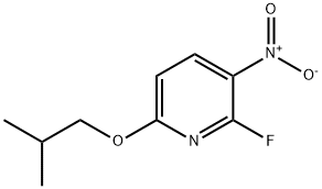 Pyridine, 2-fluoro-6-(2-methylpropoxy)-3-nitro- Structure