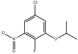 Benzene, 5-chloro-2-fluoro-1-(1-methylethoxy)-3-nitro- Structure