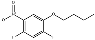 Benzene, 1-butoxy-2,4-difluoro-5-nitro- Structure