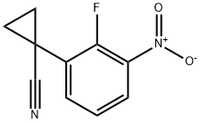 Cyclopropanecarbonitrile, 1-(2-fluoro-3-nitrophenyl)- Structure