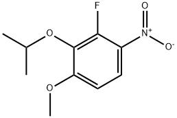 Benzene, 2-fluoro-4-methoxy-3-(1-methylethoxy)-1-nitro- Structure