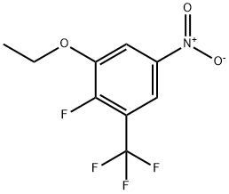 Benzene, 1-ethoxy-2-fluoro-5-nitro-3-(trifluoromethyl)- Structure