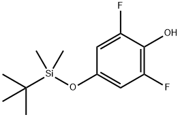 Phenol, 4-[[(1,1-dimethylethyl)dimethylsilyl]oxy]-2,6-difluoro- Structure