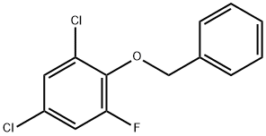 Benzene, 1,5-dichloro-3-fluoro-2-(phenylmethoxy)- Structure