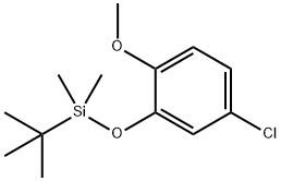 Benzene, 4-chloro-2-[[(1,1-dimethylethyl)dimethylsilyl]oxy]-1-methoxy- 구조식 이미지