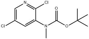 Carbamic acid, N-(2,5-dichloro-3-pyridinyl)-N-methyl-, 1,1-dimethylethyl ester Structure