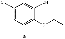 Phenol, 3-bromo-5-chloro-2-ethoxy- Structure