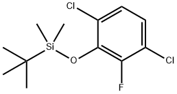 Benzene, 1,4-dichloro-2-[[(1,1-dimethylethyl)dimethylsilyl]oxy]-3-fluoro- Structure