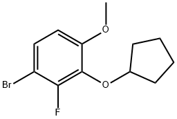 Benzene, 1-bromo-3-(cyclopentyloxy)-2-fluoro-4-methoxy- 구조식 이미지