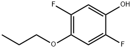 Phenol, 2,5-difluoro-4-propoxy- Structure