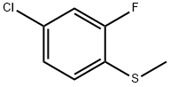 Benzene, 4-chloro-2-fluoro-1-(methylthio)- Structure