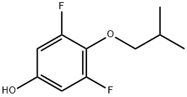 Phenol, 3,5-difluoro-4-(2-methylpropoxy)- Structure