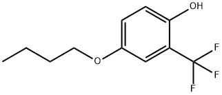 Phenol, 4-butoxy-2-(trifluoromethyl)- Structure