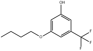 Phenol, 3-butoxy-5-(trifluoromethyl)- Structure