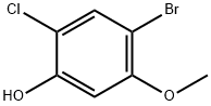 Phenol, 4-bromo-2-chloro-5-methoxy- 구조식 이미지