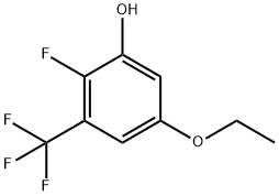 Phenol, 5-ethoxy-2-fluoro-3-(trifluoromethyl)- Structure