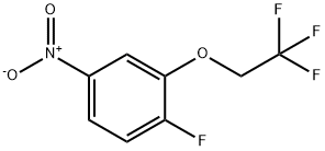 Benzene, 1-fluoro-4-nitro-2-(2,2,2-trifluoroethoxy)- Structure