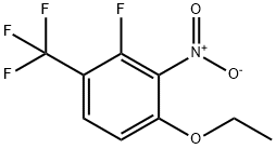 Benzene, 1-ethoxy-3-fluoro-2-nitro-4-(trifluoromethyl)- Structure