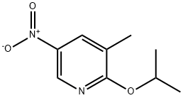 Pyridine, 3-methyl-2-(1-methylethoxy)-5-nitro- Structure