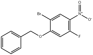 Benzene, 1-bromo-4-fluoro-5-nitro-2-(phenylmethoxy)- Structure