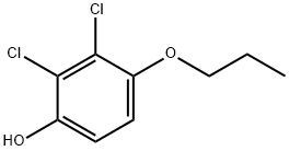 Phenol, 2,3-dichloro-4-propoxy- Structure