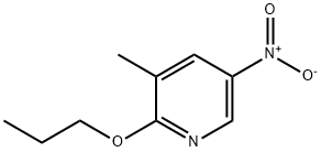 Pyridine, 3-methyl-5-nitro-2-propoxy- Structure