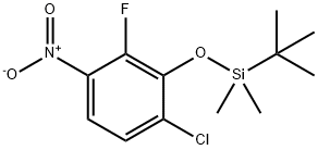 Benzene, 1-chloro-2-[[(1,1-dimethylethyl)dimethylsilyl]oxy]-3-fluoro-4-nitro- Structure