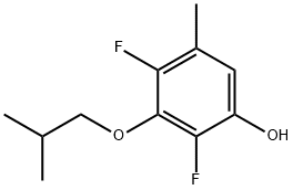 Phenol, 2,4-difluoro-5-methyl-3-(2-methylpropoxy)- Structure