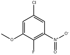 5-chloro-2-fluoro-1-methoxy-3-nitrobenzene Structure