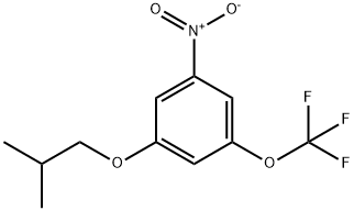 Benzene, 1-(2-methylpropoxy)-3-nitro-5-(trifluoromethoxy)- Structure