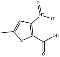 2-Thiophenecarboxylic acid, 5-methyl-3-nitro- Structure