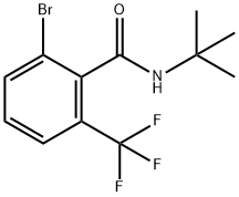 Benzamide, 2-bromo-N-(1,1-dimethylethyl)-6-(trifluoromethyl)- Structure