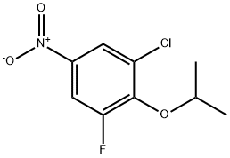 Benzene, 1-chloro-3-fluoro-2-(1-methylethoxy)-5-nitro- Structure