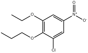 Benzene, 1-chloro-3-ethoxy-5-nitro-2-propoxy- Structure