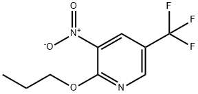 Pyridine, 3-nitro-2-propoxy-5-(trifluoromethyl)- Structure