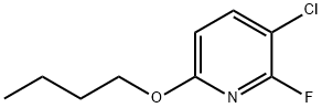 Pyridine, 6-butoxy-3-chloro-2-fluoro- Structure