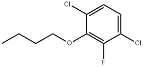 Benzene, 2-butoxy-1,4-dichloro-3-fluoro- Structure